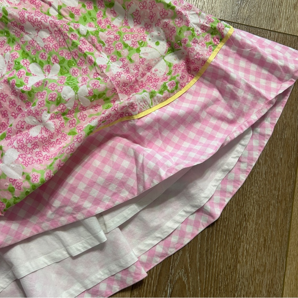 Lily Pulitzer Butterfly Gingham Cotton Lined Halter Dress Size 2 - Picture 3 of 10
